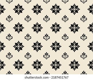 Floral design element. Graphic ornament royal wallpaper vector background.