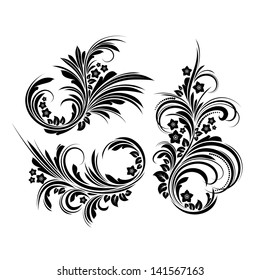 floral design element set