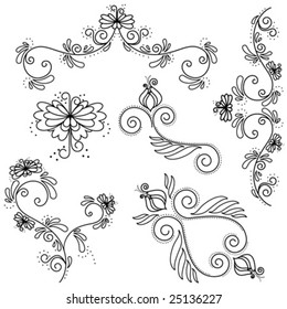 floral design element set