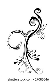Floral design element. Vector.