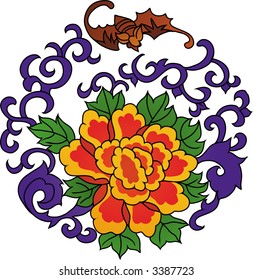 Floral design element (Vector)