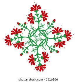 Floral design element, vector