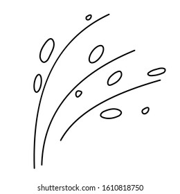 Floral design element. Vector icon