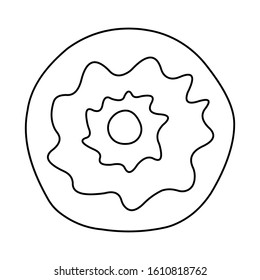 Floral design element. Vector icon