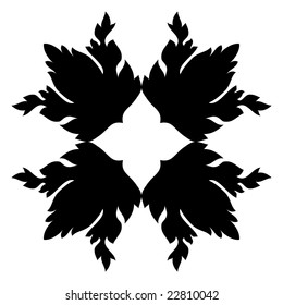 floral design element - vector illustration