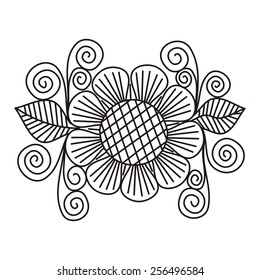 Floral design element vector illustration