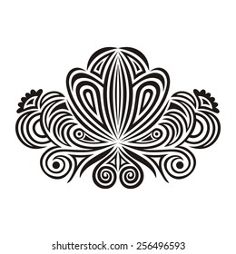 Floral design element vector illustration