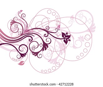 Floral design element vector illustration
