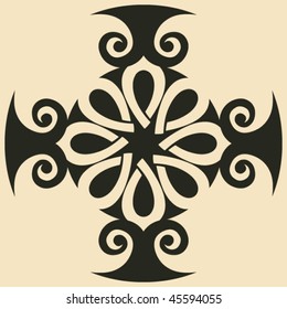 floral design element, vector image