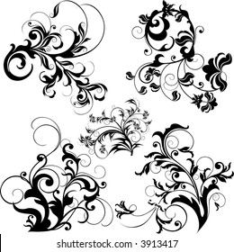 Ornate Vector Floral Pattern Cutting On Stock Vector (Royalty Free ...