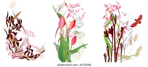 Floral design elements