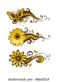 Floral design elements