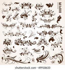 Floral design elements