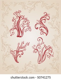 Floral design elements