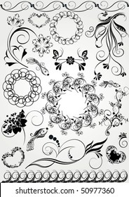 Floral design elements