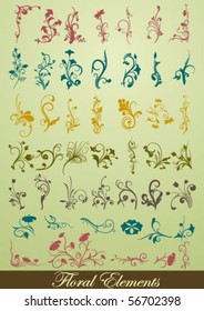 Floral design elements
