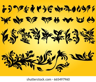Floral design elements