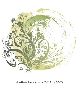 Floral design elements beautiful background