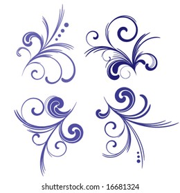 floral design elements collection