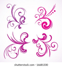 floral design elements collection