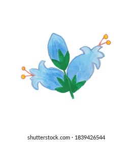 floral design elements created by hand using watercolors