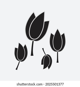 Floral design elements. Creative illustration.