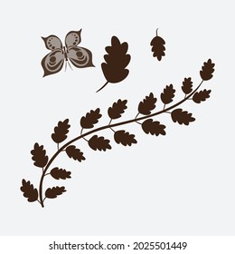 Floral design elements. Creative illustration.