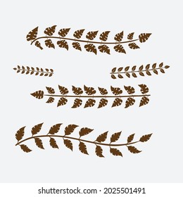 Floral design elements. Creative illustration.