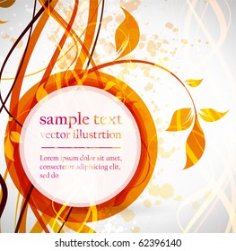 Floral design elements. Flower abstract background for design. Vector. eps 10.