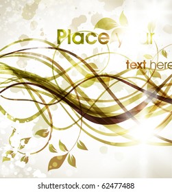 Floral design elements. Flower abstract background for retro design. Vector. eps 10.