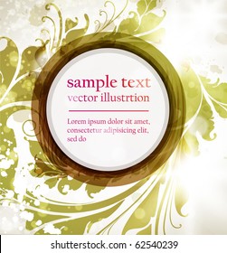 Floral design elements. Flower abstract background for design. Vector. eps 10.