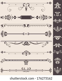 Floral Design Elements and Page Decoration
