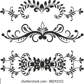 Flower Motif Sketch Design Stock Vector (Royalty Free) 635546222