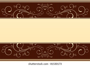 Floral design gold