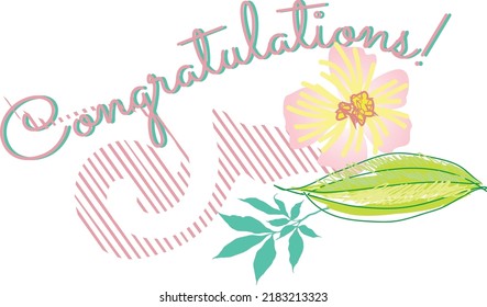 
Floral design.  Good design for greetings, cards and the like.