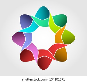Icono de diseño floral