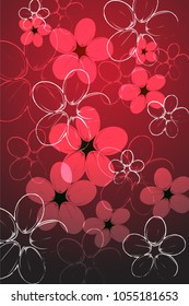 floral design illustrations for different types of products.