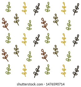 floral design, 
the impression looks simple with retro colors