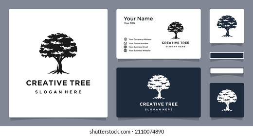 floral design logo template with circular art line style