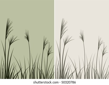 Floral design. Meadow with grass