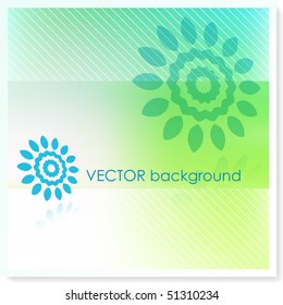 Floral Design on Vector Background Original Illustration