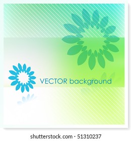 Blumendesign auf Vektorhintergrund - Originalillustration