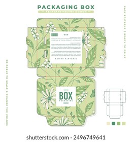 floral design packaging box template design 18