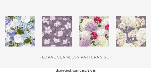 Floral Design Paper Cover Fabric Other Stock Vector (Royalty Free ...