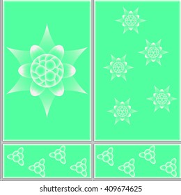 floral design pattern ceramic tiles in eps 10 format
