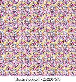 Floral design pattern drawn and for clothes design for women or children or girls summer collection design 2021