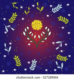 Floral design pattern, EPS10