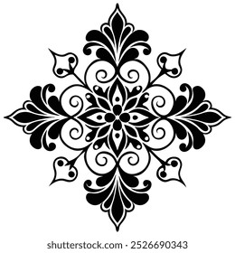 Floral design pattern illustration for free download