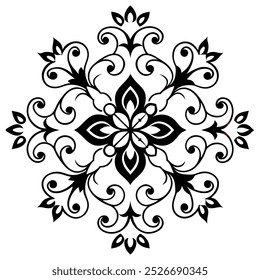 Floral design pattern illustration for free download