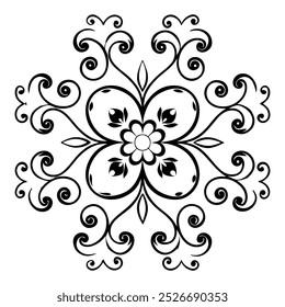 Floral design pattern illustration for free download